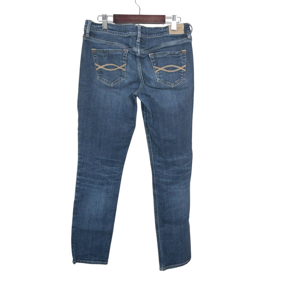 Bundle of Abercrombie Denim SZ 27 Light Wash and Dark Wash Jeans Skinny Leg Low - Picture 4 of 14